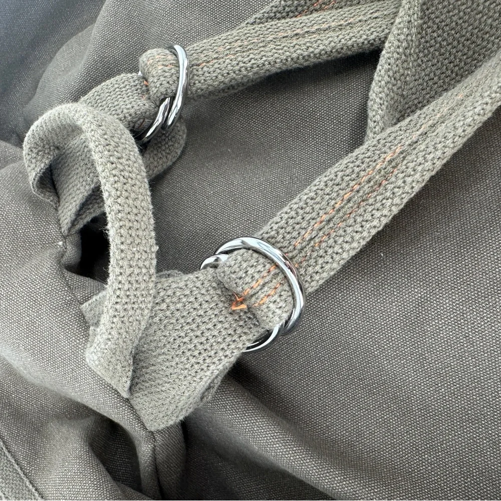 Rothco Vintage Canvas‎ Flight Bag Olive Cotton Backpack